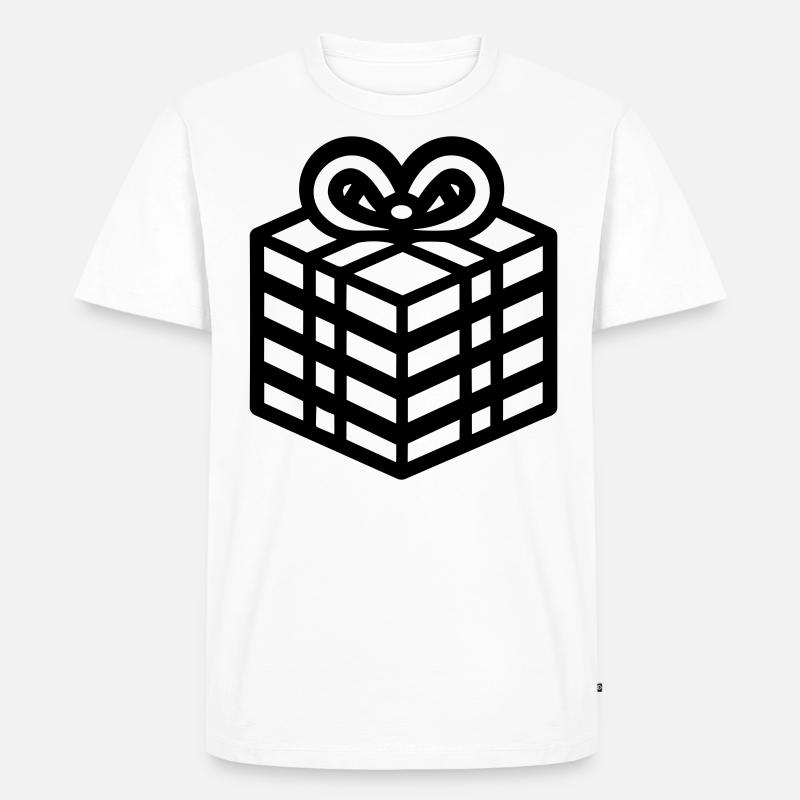 Kleine Geschenkbox - Männer Premium Bio T-Shirt - Weiß