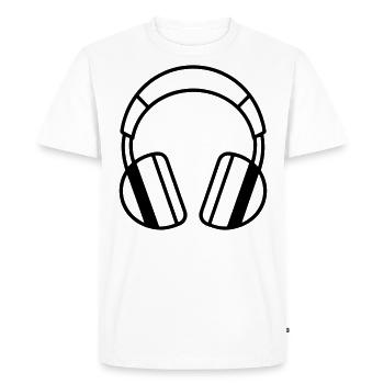 Gaming headset - Men's Premium Organic T-Shirt - white - Front - Nico (187cm)