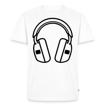 Gaming headset - Men's Premium Organic T-Shirt - white - Front - Nico (187cm)