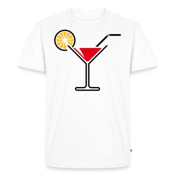 Été – Soleil – Citron - T-shirt Premium bio Homme - blanc - Devant - Nico (187cm)