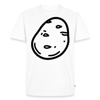 patate - T-shirt Premium bio Homme - blanc - Devant - Nico (187cm)