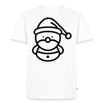 Bonhomme de neige - T-shirt Premium bio Homme - blanc - Devant - Nico (187cm)