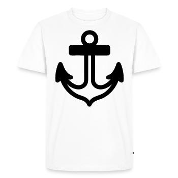 Anchor - Men's Premium Organic T-Shirt - white - Front - Nico (187cm)