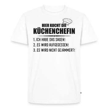 Cooking Funny Cook Chef Gift - Men's Premium Organic T-Shirt - white - Front - Nico (187cm)