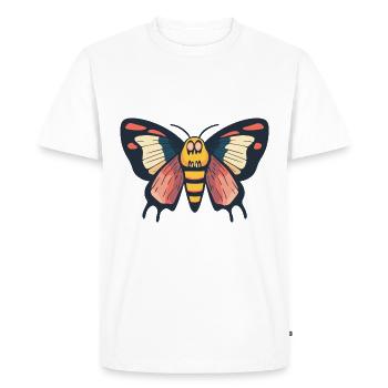 papillon Halloween bande dessinée drôle - T-shirt Premium bio Homme - blanc - Devant - Nico (187cm)