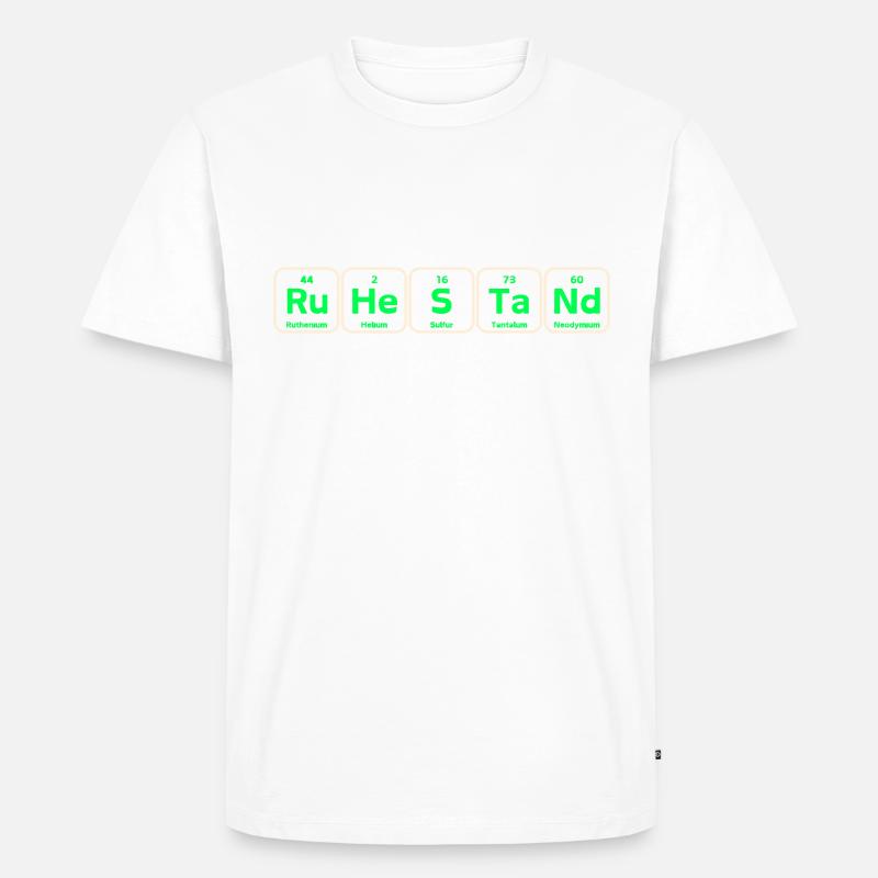 Ruhestand - Männer Premium Bio T-Shirt - Weiß