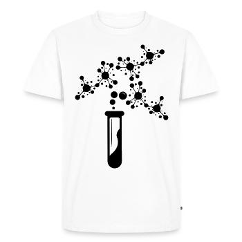 Neurons Chemistry Science Periodic Table Laboratory - Men's Premium Organic T-Shirt - white - Front - Nico (187cm)