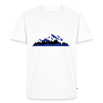 Mountain, Winter, snow - Men's Premium Organic T-Shirt - white - Front - Nico (187cm)