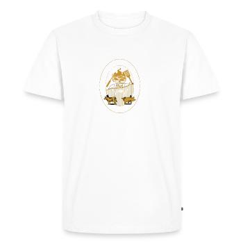son tout barbecue asur - T-shirt Premium bio Homme - blanc - Devant - Nico (187cm)