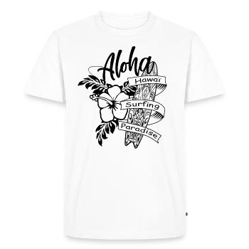 aloha - T-shirt Premium bio Homme - blanc - Devant - Nico (187cm)