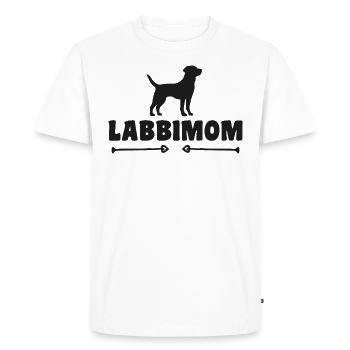 Labrador - T-shirt Premium bio Homme - blanc - Devant - Nico (187cm)