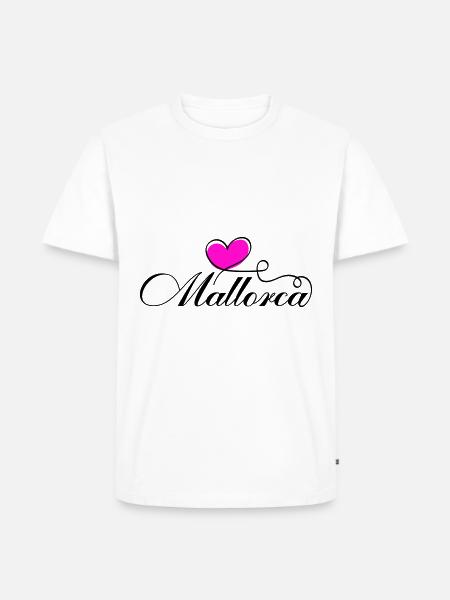 Mallorca Heart Love - Men's Premium Organic T-Shirt - white