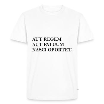 either you are black as a king - Men's Premium Organic T-Shirt - white - Front - Nico (187cm)