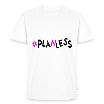 aujourd’hui aucune idée aucun plan désemparé au hasard - T-shirt Premium bio Homme - blanc - Devant - Nico (187cm)
