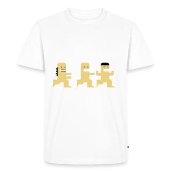 Cartoon Monster jagd Zombies Geschenk Apokalypse - T-shirt Premium bio Homme - blanc - Devant - Nico (187cm)