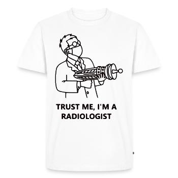 radiologist - Men's Premium Organic T-Shirt - white - Front - Nico (187cm)