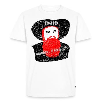 Tyrol Andreas Hofer - Mander s ́isch Zeit - 1809 - T-shirt Premium bio Homme - blanc - Devant - Nico (187cm)