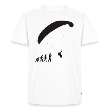 Paragliding Evolution - Men's Premium Organic T-Shirt - white - Front - Nico (187cm)