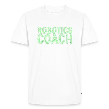 Coach en robotique comme un coach régulier - - T-shirt Premium bio Homme - blanc - Devant - Nico (187cm)