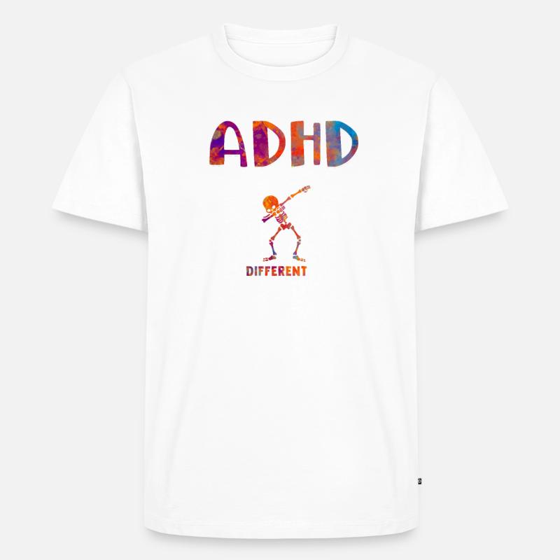 Le TDAH n’est pas un handicap, c’est une capacité différente - T-shirt Premium bio Homme - blanc