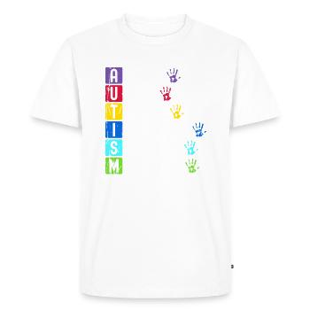 Toujours unique Totalement Intelligent Parfois - - T-shirt Premium bio Homme - blanc - Devant - Nico (187cm)