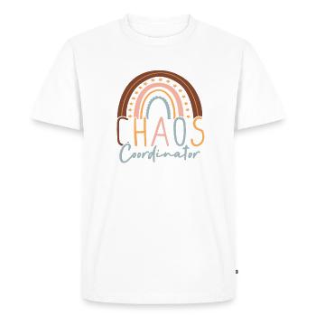 Coordonnatrice du chaos - Enfants Petits enfants Enfants - T-shirt Premium bio Homme - blanc - Devant - Nico (187cm)