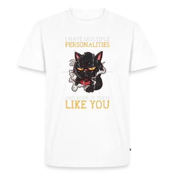 J’ai plusieurs personnalités et aucune d’entre elles - - T-shirt Premium bio Homme - blanc - Devant - Nico (187cm)