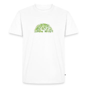 Heal the roots so the tree is stable - Positive - Men's Premium Organic T-Shirt - white - Front - Nico (187cm)