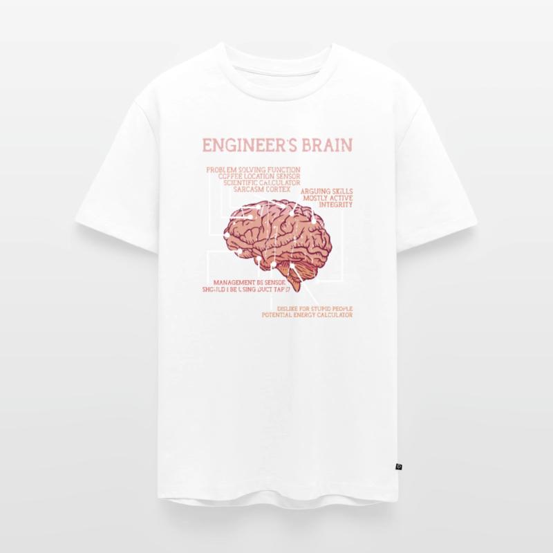 Engineer's brain problem solving function - Men's Premium Organic T-Shirt