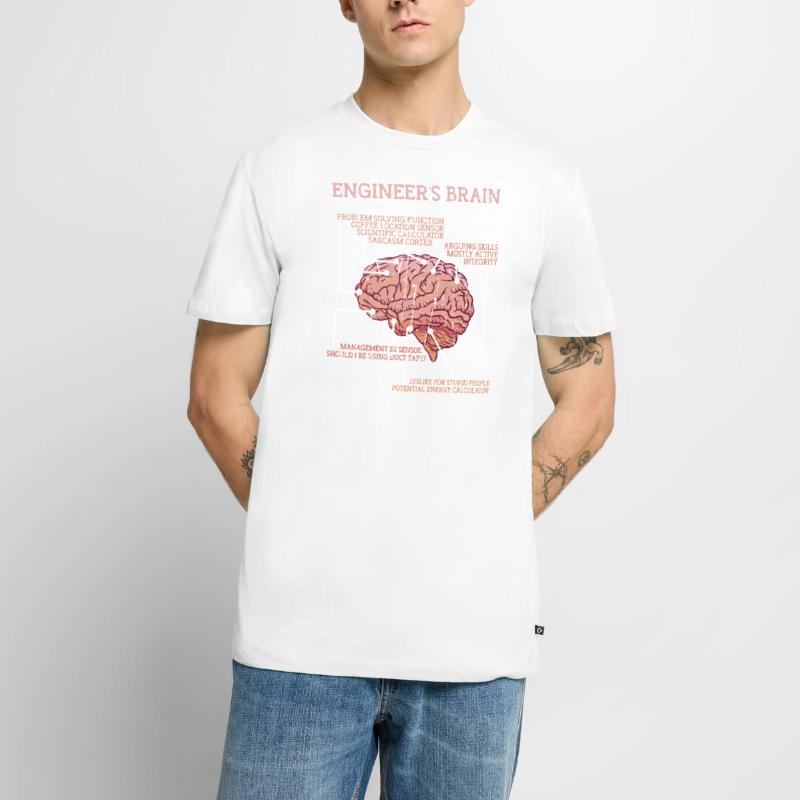 Engineer's brain problem solving function - Men's Premium Organic T-Shirt