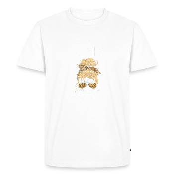 Je ne peux pas parler en ce moment, je fais des trucs de maman dansante - T-shirt Premium bio Homme - blanc - Devant - Nico (187cm)