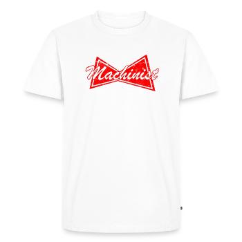 Machinist King of Trades - repair - Men's Premium Organic T-Shirt - white - Front - Nico (187cm)