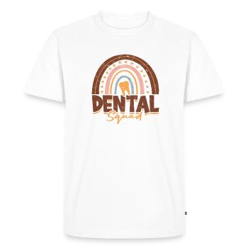 Dental Squad - hygiéniste dentaire - T-shirt Premium bio Homme - blanc - Devant - Nico (187cm)