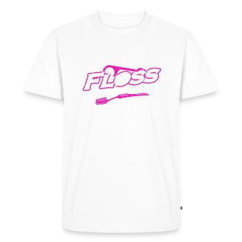 May the floss be with you - dentistry - Men's Premium Organic T-Shirt - white - Front - Nico (187cm)