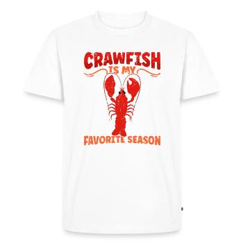L’écrevisse est ma saison préférée - festival - T-shirt Premium bio Homme - blanc - Devant - Nico (187cm)