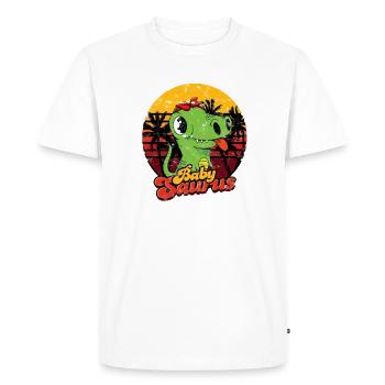 Babysaurus Dinosaur Baby Saurus - créature - T-shirt Premium bio Homme - blanc - Devant - Nico (187cm)