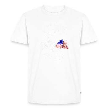 Les drapeaux les plus aimés sur la piste de course - terre battue - T-shirt Premium bio Homme - blanc - Devant - Nico (187cm)