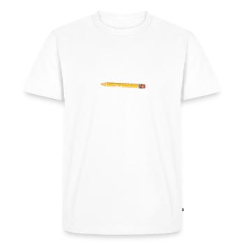 The original computer print delete - computer - Men's Premium Organic T-Shirt - white - Front - Nico (187cm)