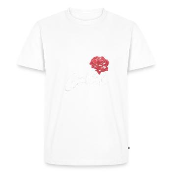 La guérison se produit à l’autel et au canapé - - T-shirt Premium bio Homme - blanc - Devant - Nico (187cm)
