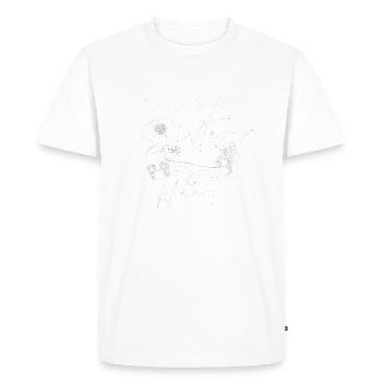 Side By Side Or Miles Apart Sisters are Always - Men's Premium Organic T-Shirt - white - Front - Nico (187cm)