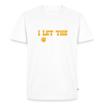 C’est moi que j’ai laissé sortir les chiens - doggo - T-shirt Premium bio Homme - blanc - Devant - Nico (187cm)
