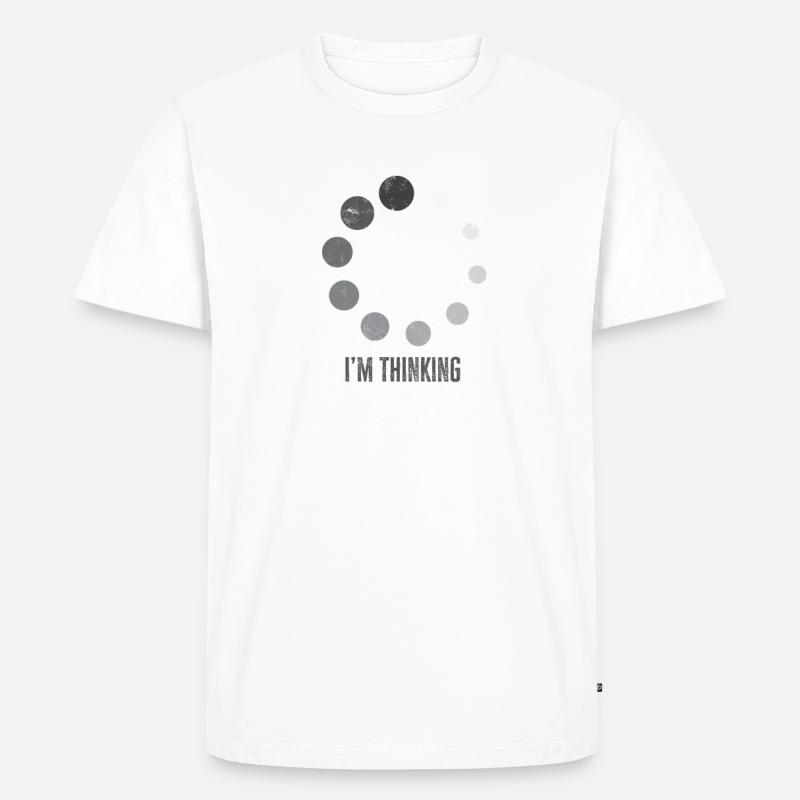 Ich denke - Techniker - Männer Premium Bio T-Shirt - Weiß