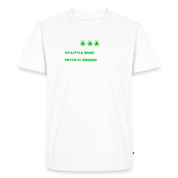 99 petits bugs dans mon code 99 petits bus en prendre un - T-shirt Premium bio Homme - blanc - Devant - Nico (187cm)