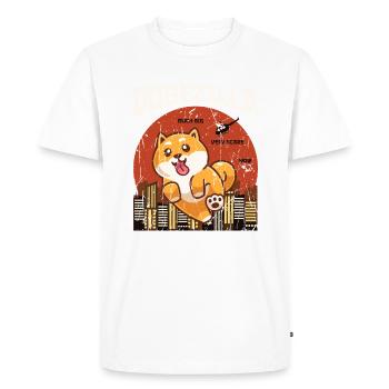 Dogezilla beaucoup grand très effrayant wow - chiot - T-shirt Premium bio Homme - blanc - Devant - Nico (187cm)