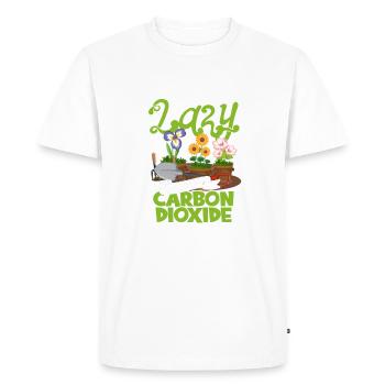 Je ne suis pas paresseux, je crée du dioxyde de carbone pour - T-shirt Premium bio Homme - blanc - Devant - Nico (187cm)