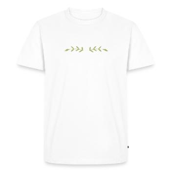 Je ne suis pas mignon je suis plus mignon que mignon - hilarant - T-shirt Premium bio Homme - blanc - Devant - Nico (187cm)