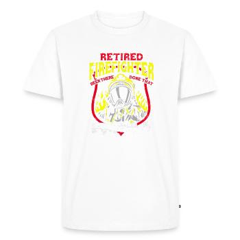 Retired Firefighter been there done that And - Men's Premium Organic T-Shirt - white - Front - Nico (187cm)