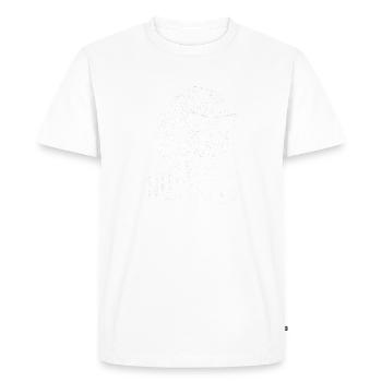Pas de peluches données - hooman - T-shirt Premium bio Homme - blanc - Devant - Nico (187cm)