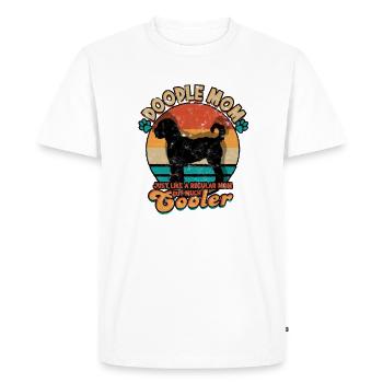 Maman Doodle comme une maman ordinaire mais beaucoup - T-shirt Premium bio Homme - blanc - Devant - Nico (187cm)