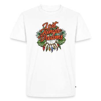 I cook with wine, sometimes I put it in the food - Men's Premium Organic T-Shirt - white - Front - Nico (187cm)